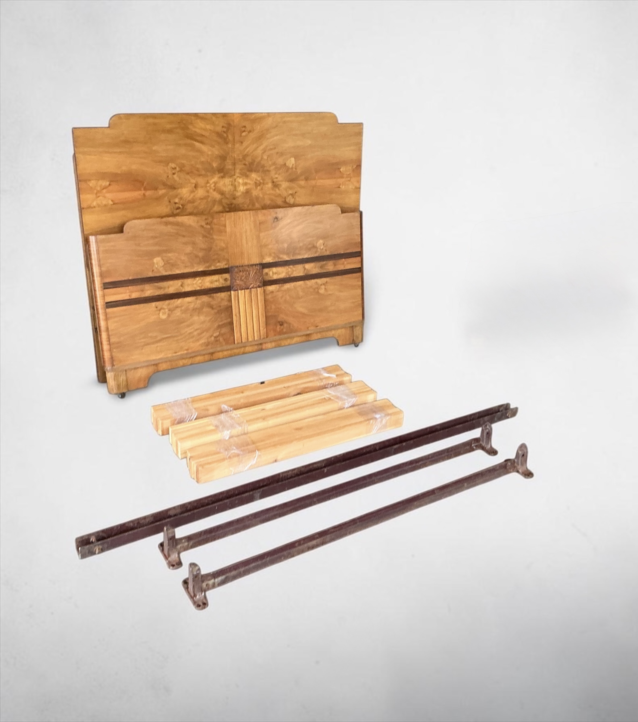 A French Art Deco double (4ft 6”) bed
