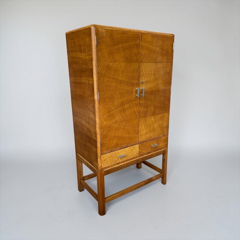 A Superb Art Deco Cabinet on Stand by Heal’s