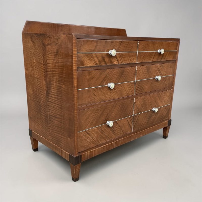 A Quality Art Deco Chest of Drawers by Bath Cabinet Makers